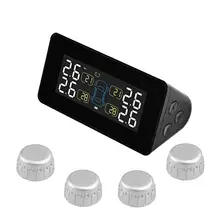 T812 беспроводная система контроля давления в шинах, датчик солнечной безопасности автомобиля, умный контроль шин, USB встроенный литиевый аккумулятор, датчик s