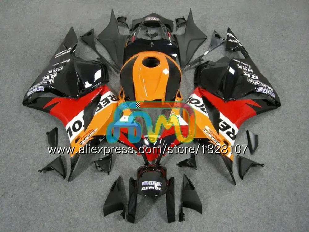 No. 10 Литья под давлением для HONDA CBR600RR CBR600 RR F5 09, 10, 11, 12, 105BS. 18 CBR 600 RR 600RR 600CC 2009 2010 2011 HANNSpree Горячая 2012 обтекатели - Цвет: No. 10