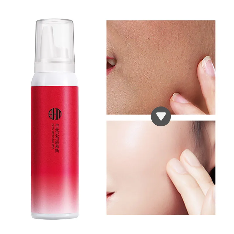 

SHEMAAN 120ml Face Cleaning Mousse Removing Dead Skin Cleanser Exfoliating Oil Control Whitening Blackhead Remover Face Care