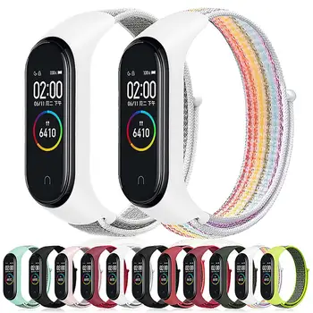 

Mi band 4 strap Nylon Loop band For Xiaomi mi band 4 Smart bracelet Sport Wristband Correa For Xiaomi band 3 4 NFC Global pulsei