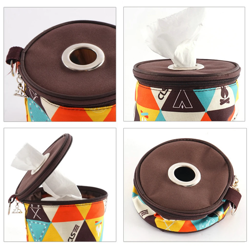 Camping Tent Folding Toilet Paper Hanging Holder Roll Case Storage Box Bag for Hiking Picnic Accessories Camping Tent Folding Toilet Paper Hanging Holder Roll Case Storage Box Bag for Hiking Picnic Accessories