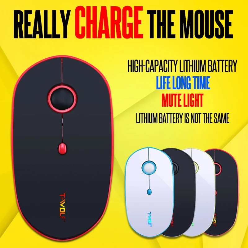 

Wireless Bluetooth Mouse Wireless Rechargeable Mouse Computer Ergonomic Mice Silent Mini PC Mause 2.4GHz USB Mouse For Laptop