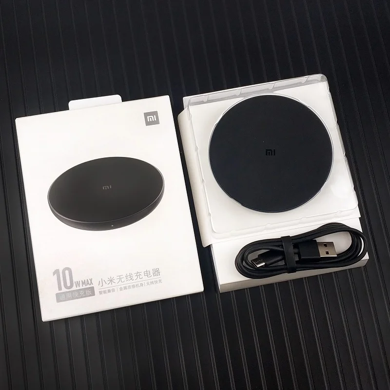 only black 10w XiaoMi Smart QI EP Беспроводное зарядное устройство Mi 9 9T Pro 20 Вт/10 Вт Быстрый usb type-c беспроводной зарядный адаптер для iphone Xs X Xr Mix 3 2s Mi 8 - Цвет: only black 10w