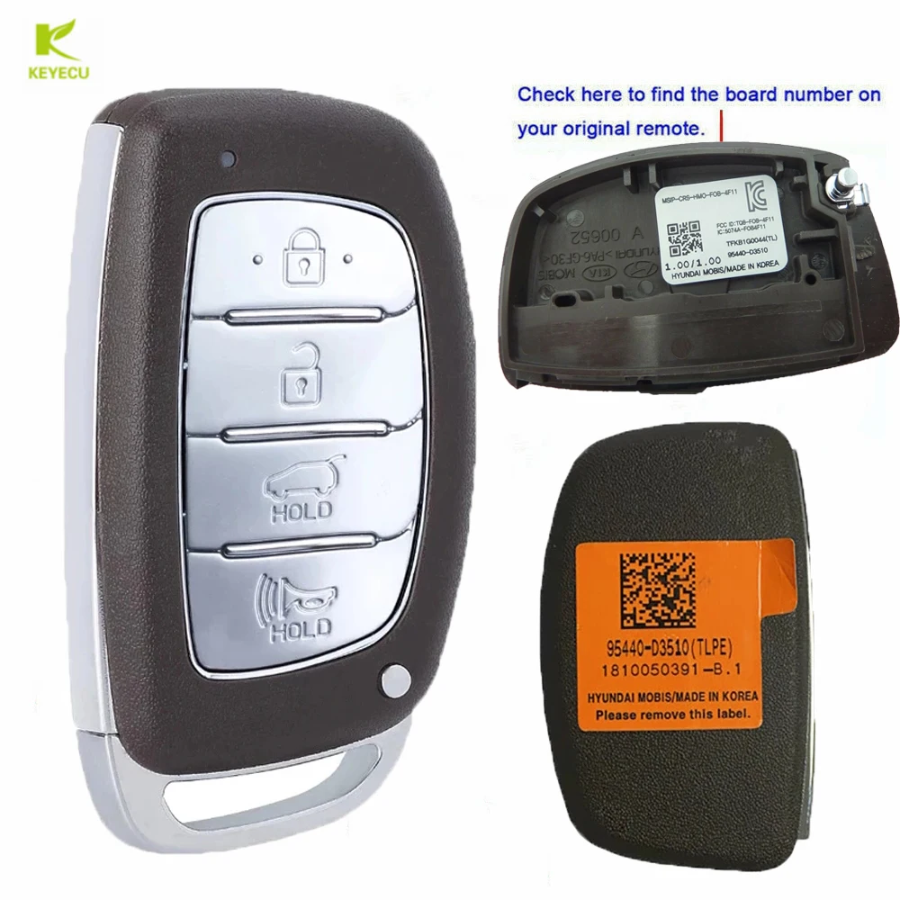 SMART PROX REMOTE Key For Hyundai Tucson 2018 2019 2020 2021 - Foto 8