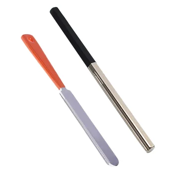 

Hot 2Pcs Guitar Fret Tools Crowning File Fret Dressing File with 3 Size Edges + Narrow Dual Edge File for Guitar Polishing Tools