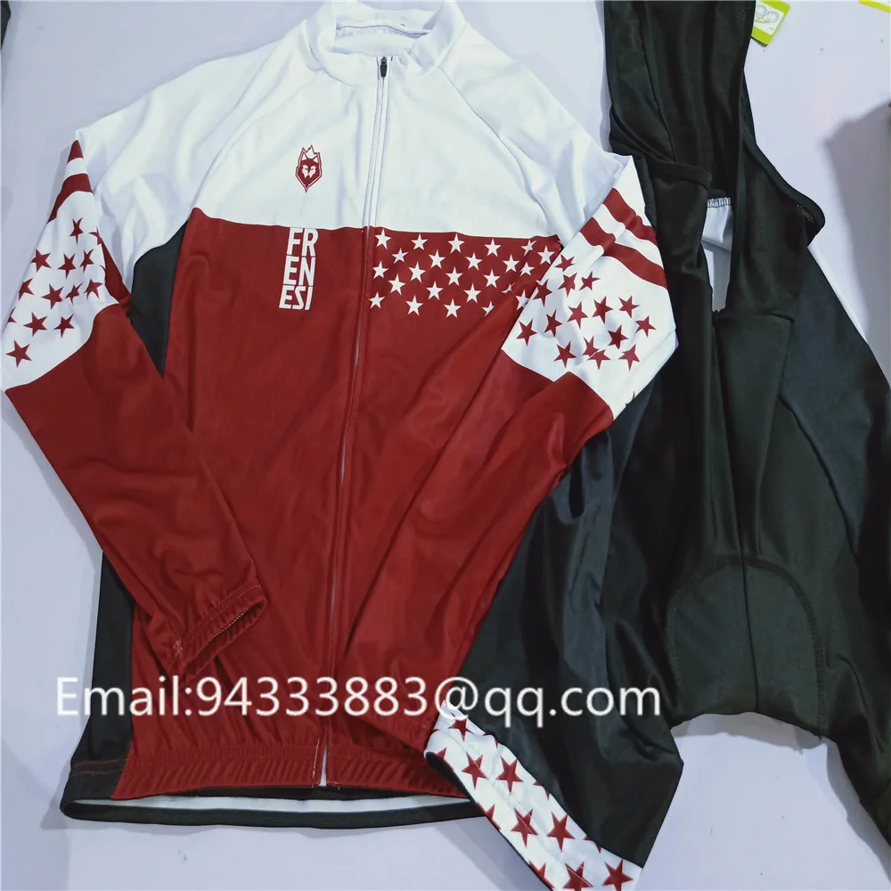 2019 Couple wear FRENESI men cycling clothing summer women long sleeve tights bike jersey set uniforme ciclismo triathlon suit
