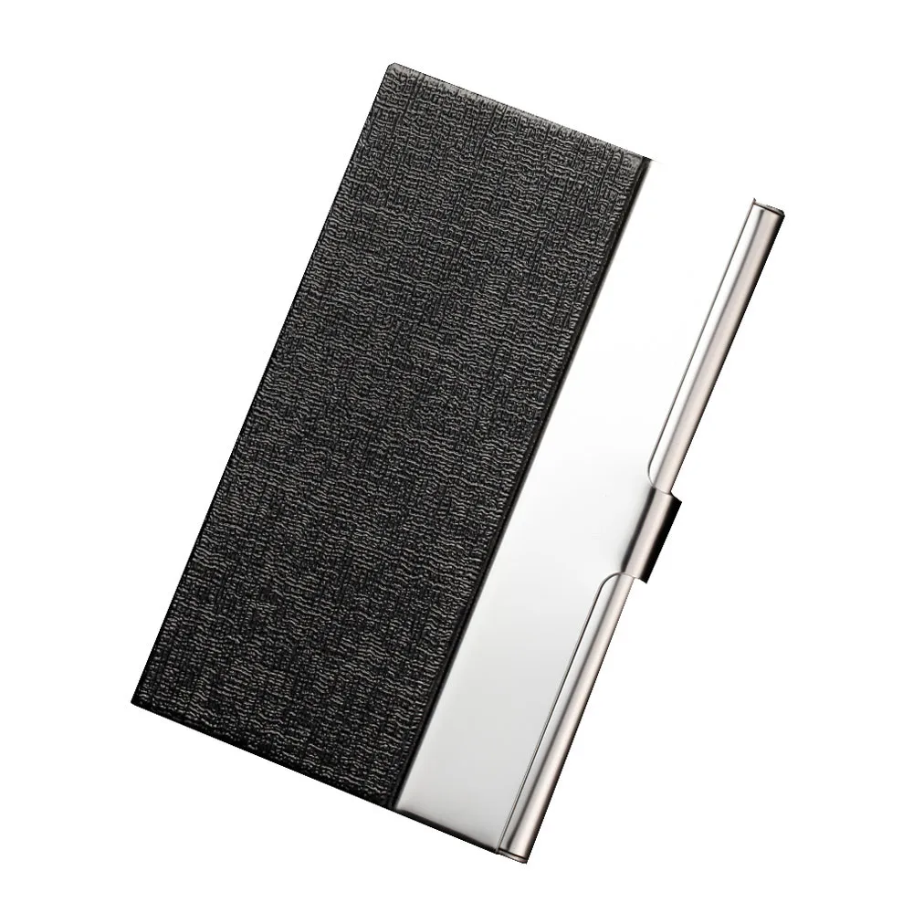 Long stainless steel business card case Pocket Stainless Steel Metal Business Card Holder Case ID Credit Wallet 1104#B