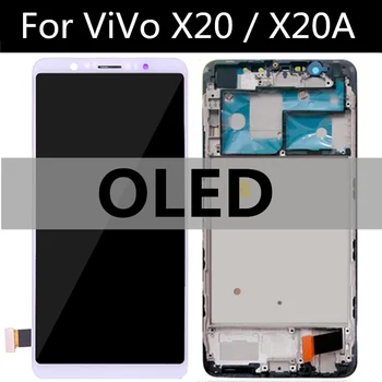 

OLED For VIVO X20 X20A LCD Display +Touch Screen Digitizer Glass Lens Assembly Replacement for phone X20 A LCD screen