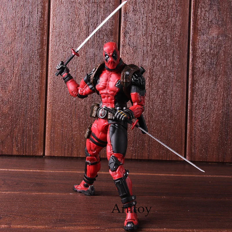 Дэдпул NECA фигурка конечный коллекционер супер пошагаемый Marvel Дэдпул фигурка ПВХ Коллекционная модель игрушки Масштаб 1/10
