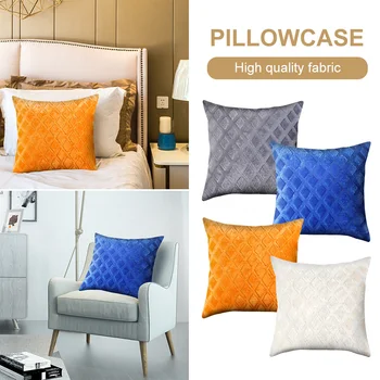 

1PCS 45x45cm Velvet Throw Pillow Covers Solid Decorative Pillowcase Cushion Case For Home Bedroom Sofa Car 4 Colors