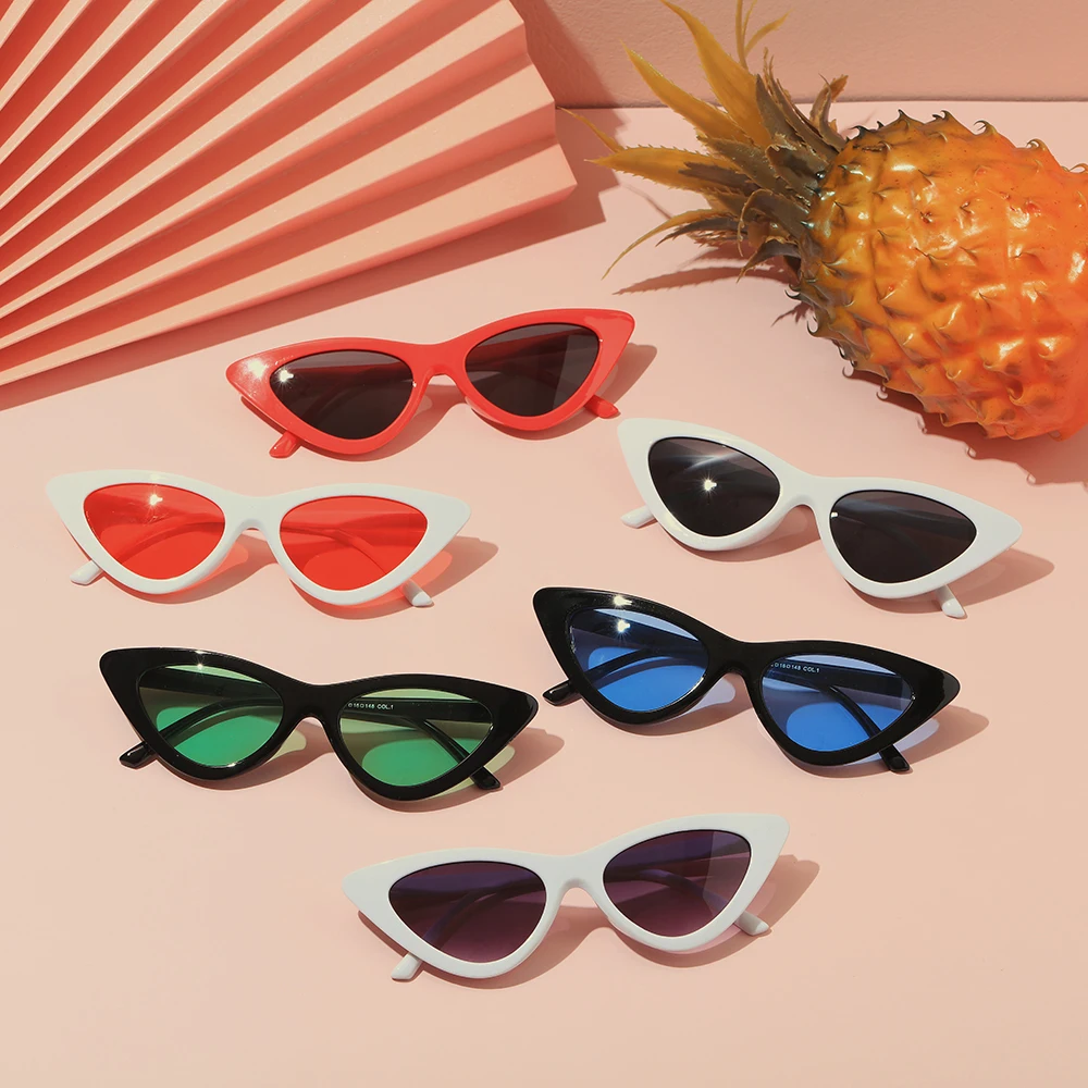 big sunglasses 1PC Sexy Cat Eye Triangle Sunglasses Retro Female Eyewear UV400 Sun Glasses Polarized Streetwear Trending Fashion Ladies Glasse coach sunglasses