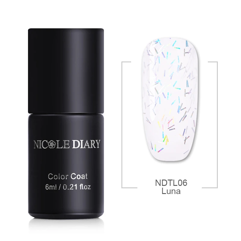 NDTL06 NICOLE DIARY 54 цвета лак для ногтей Зеленый Фиолетовый Блеск жемчужины для дизайна ногтей лак на водной основе маникюр лак для ногтей 6 мл - Цвет: NDTL06