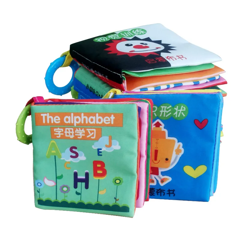 

Pregnant with le bao Cloth Book Tear Rotten Early Education Book Infants Children Toy (Cloth) Set with xiang zhi Cloth Book