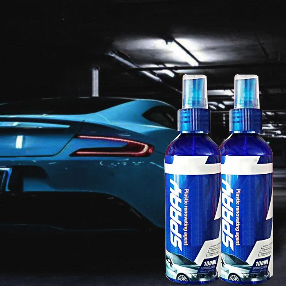 

100ml Plastic Parts Retreading Restore Agent Wax Lnstrument Reducing Agent Accessories Auto Lnterior Car Cleaner