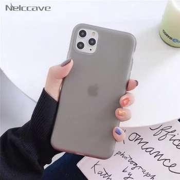 

50Pcs Transparent Matte TPU Case For iPhone 11 Pro XS Max XR X 8 7 6S Plus SE 2020 Candy Color Silicone Soft Protection Cover