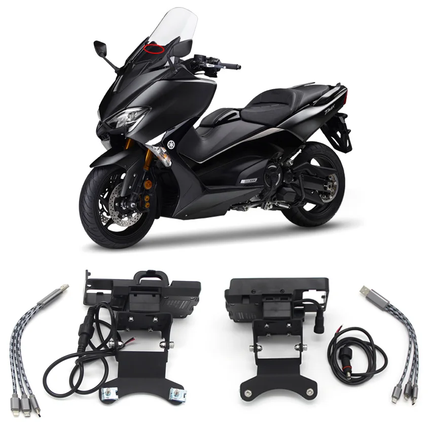 Крепление для GPS сотового телефона алюминиевый кронштейн мотоцикла Yamaha TMAX530 T-MAX530