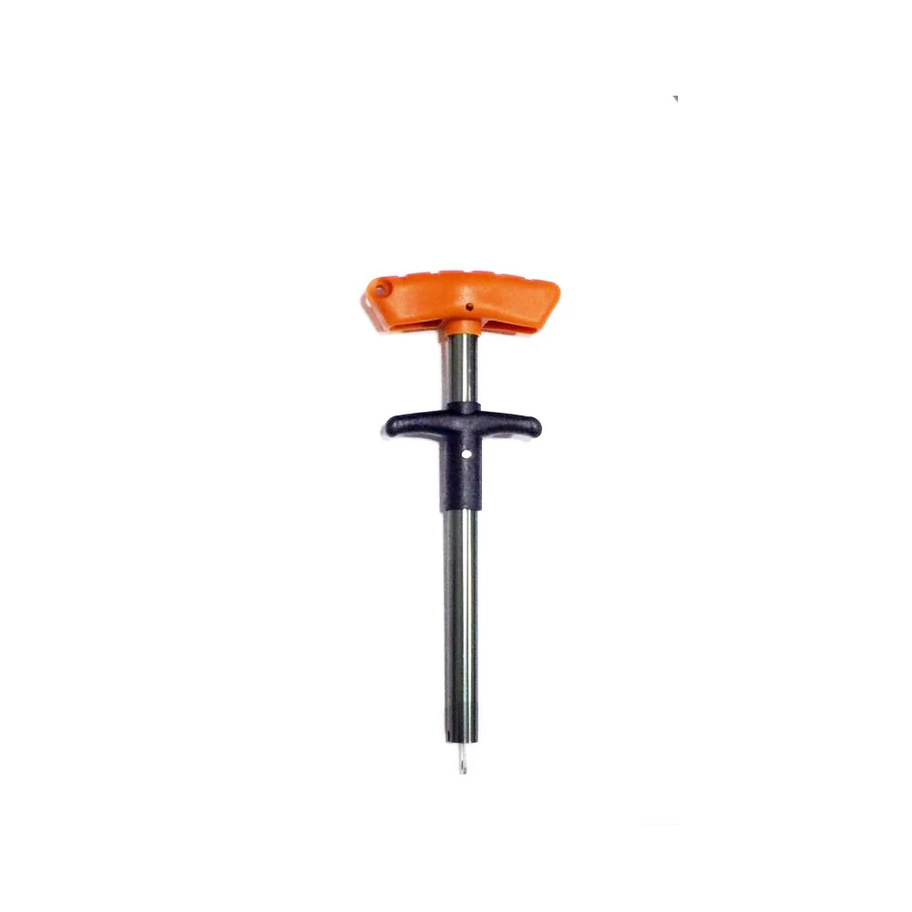 Orange 17cm Портативный Т-образный дискоргер для развязки инструмент Карп устройство для снятия крючка безопасные алюминивые трубки аксессуары легкая приманка экстрактор - Цвет: Orange 17cm