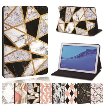 

Slim Shockproof Pu Leather Tablet Case for Huawei MediaPad T3 8.0 /T3 10 /T5 10 Anti-fall Shape Series Tablet Case+free Stylus