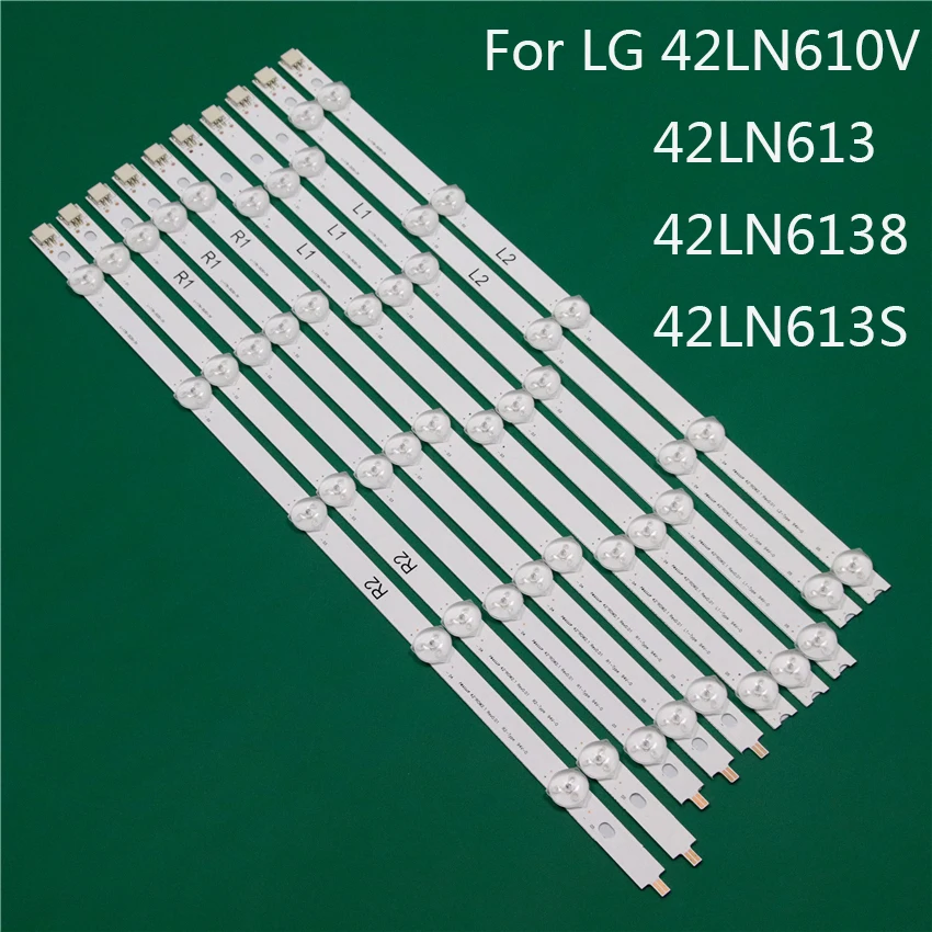 LED TV Illumination Part For LG 42LN6138 42LN610V 42LN613S Bars Backlight Strips Line Ruler 42&quot ROW2.1 Rev 0.01 L1 R1 R2 L2 | Лампы и