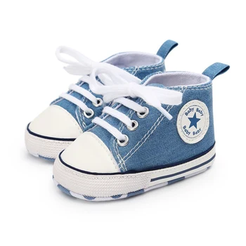 

Baby Boys Girls Toddler Canvas Shoes Infant Fashion Shoes Newborn Soft Bottom Shoes First Walk Sneakers 0-18 M