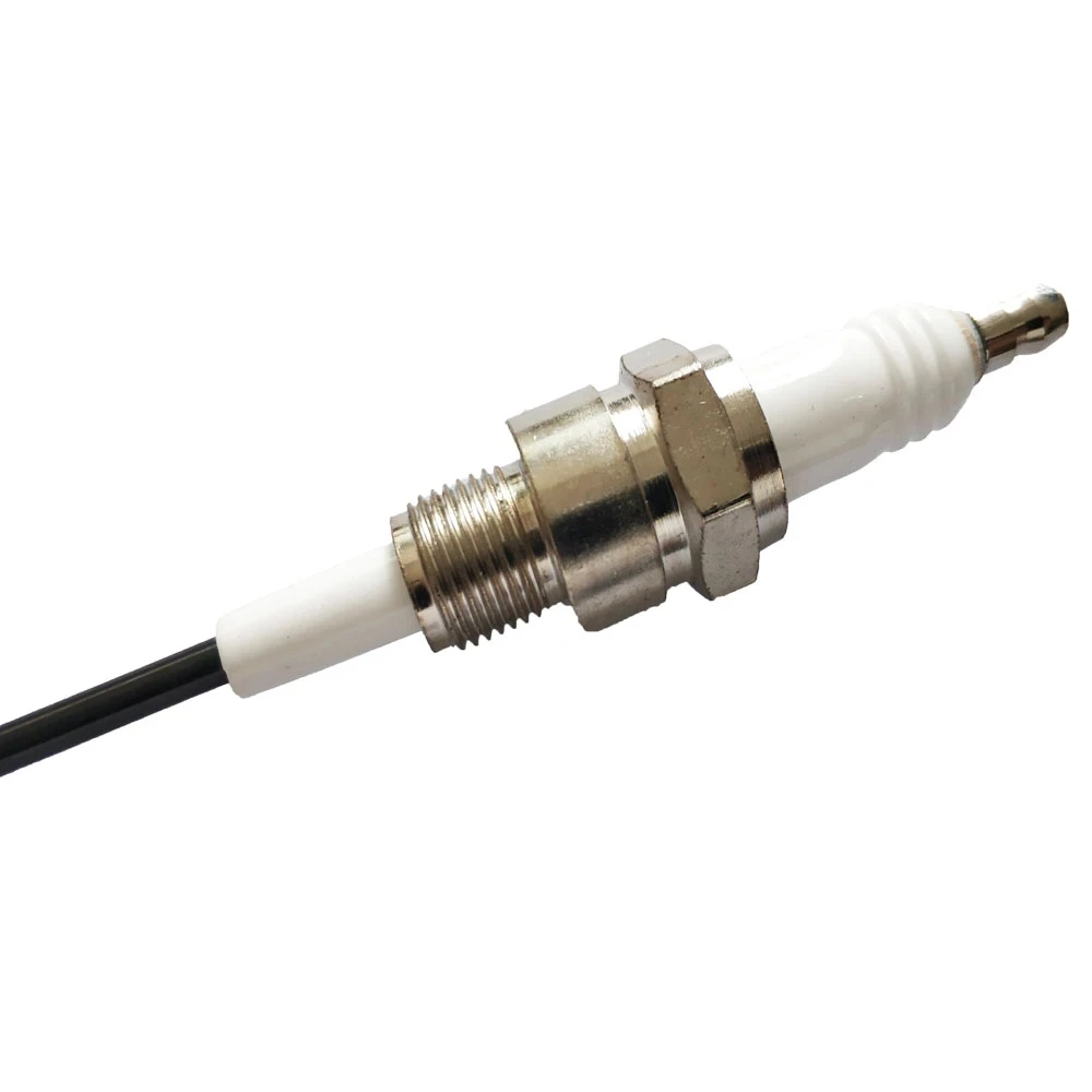 20cm M14 X 1.25 Ignition Electrode Ceramic Pipe Fitting Rod Burner Ion Probe Gas Industrial Furnace Induction Needle Spark Plug