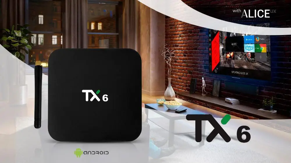 Eas tv ita TX6 Smart для Android 7,1 ТВ приставка 4G 32G Allwinner H6 четырехъядерный двойной Wifi BT4.1 телеприставка 4K H.265 HD медиаплеер qkc