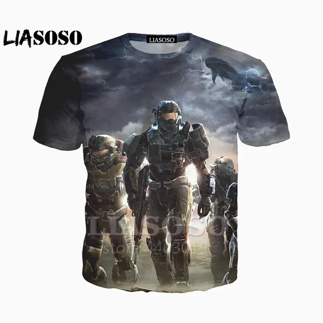 3d печать каталогов в Halo СБ ООН футболка Master главный 3D преддошкольного возраста одежда для малышей Для мужчин Для женщин футболка аниме войны игры футболки