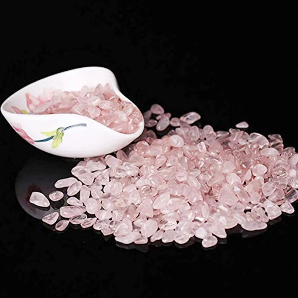 rose quartz crystal tumbled stones (2)