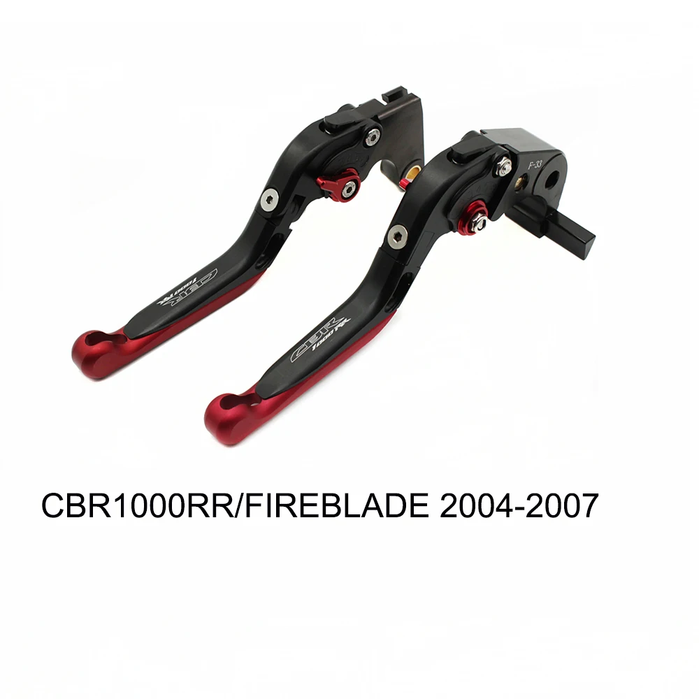 2004-2007 Регулируемый складной выдвижной тормозной рычаг для Honda CBR1000RR/FIREBLADE/SP 2004- Мотоцикл CNC алюминиевый лазерный логотип - Цвет: 2004-2007