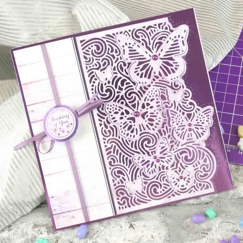 

Butterfly Border Cut Metal Cutting Dies for DIY Scrapbooking Album Embossing Paper Cards Making Crafts Supplies 2019 New Diecuts