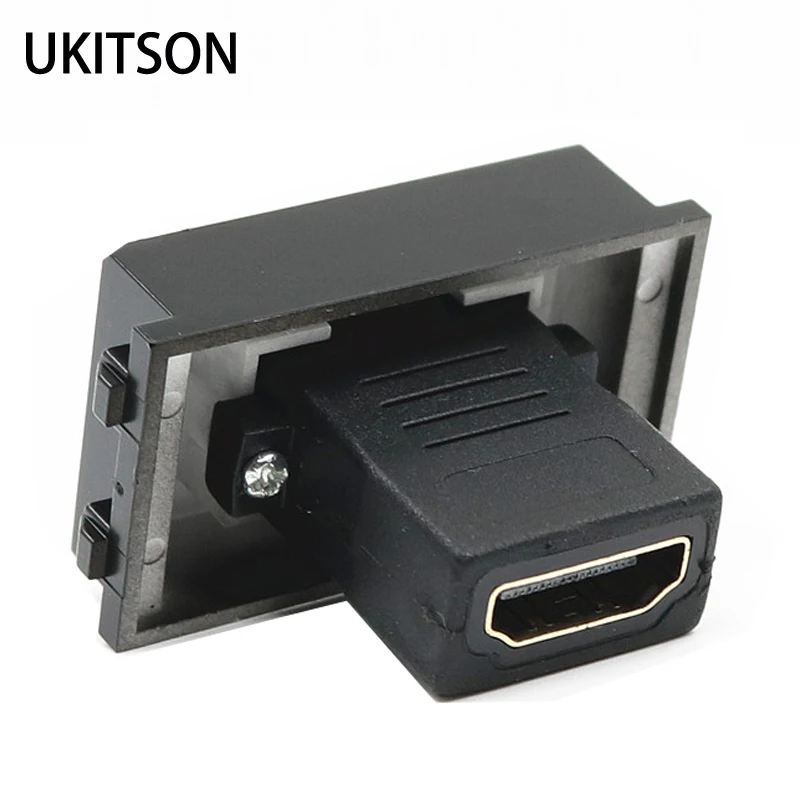 Разъем мама HDMI2.0 темный цвет HDMI-совместимый разъем F/F HDMI модуль для проектора DVD в