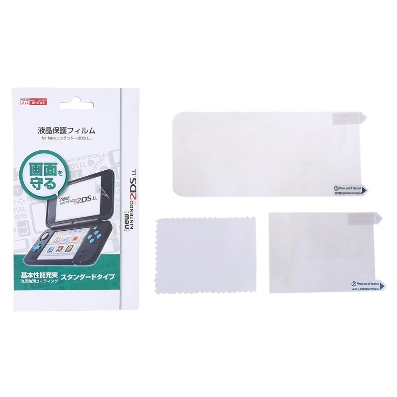 2in1 Top Bottom Ultra Clear Protective Film Surface Guard Cover For New 2ds Xl 2ds Ll Lcd Screen Protector Skin Screen Protectors Aliexpress