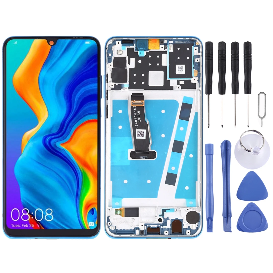 ЖК-экран и дигитайзер полная сборка для huawei P30 Lite/Nova 4e