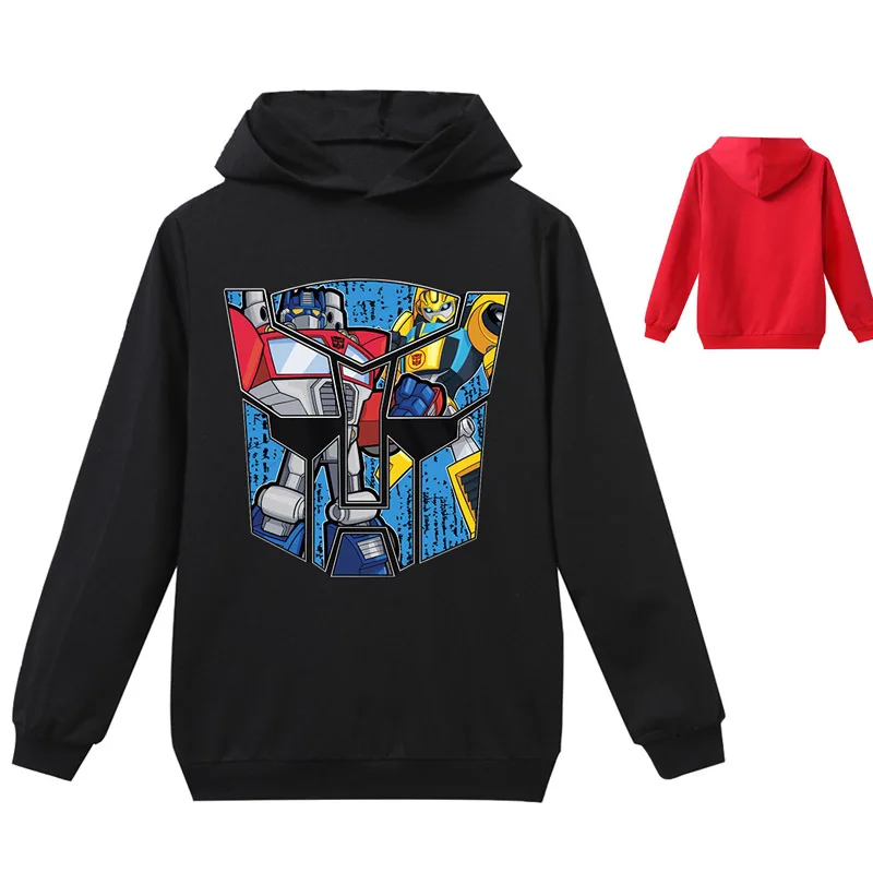 

Kids Children Clothes Bumblebee Print transformation 3D Hoodie baby boy Girl Pullover cartoon Long Sleeve Sweatshirt Outerwear