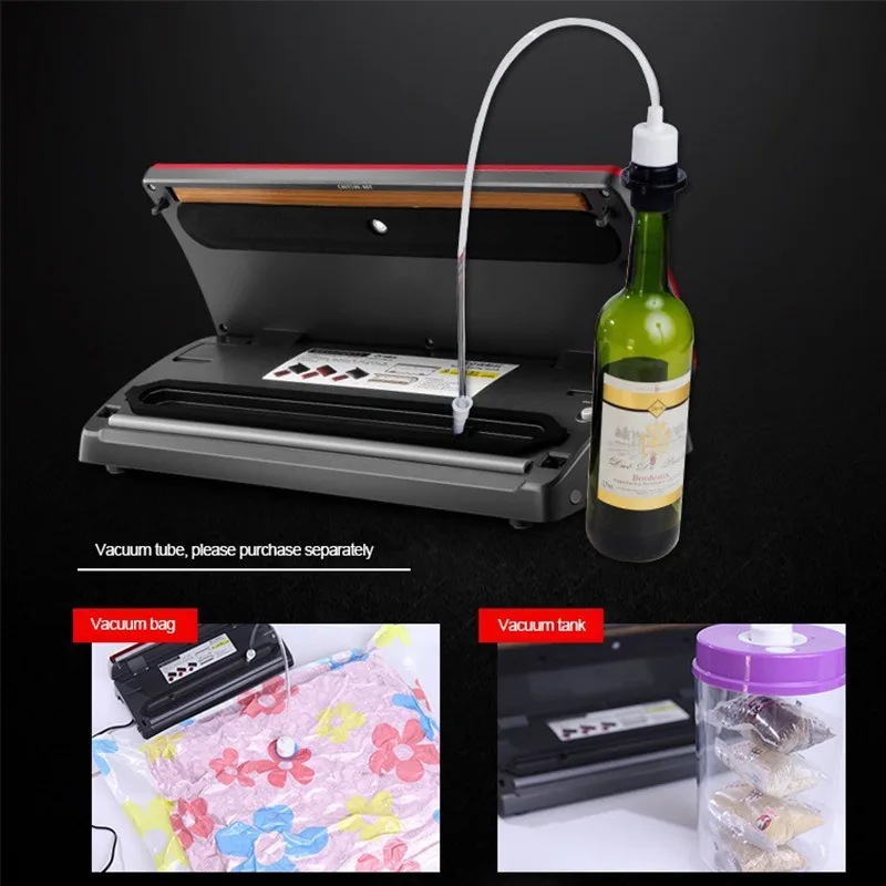  Double Voltage Food Vacuum Packing Machine Kitchen Container Packer Food Saver Including Free Vacuu - 4000298774811