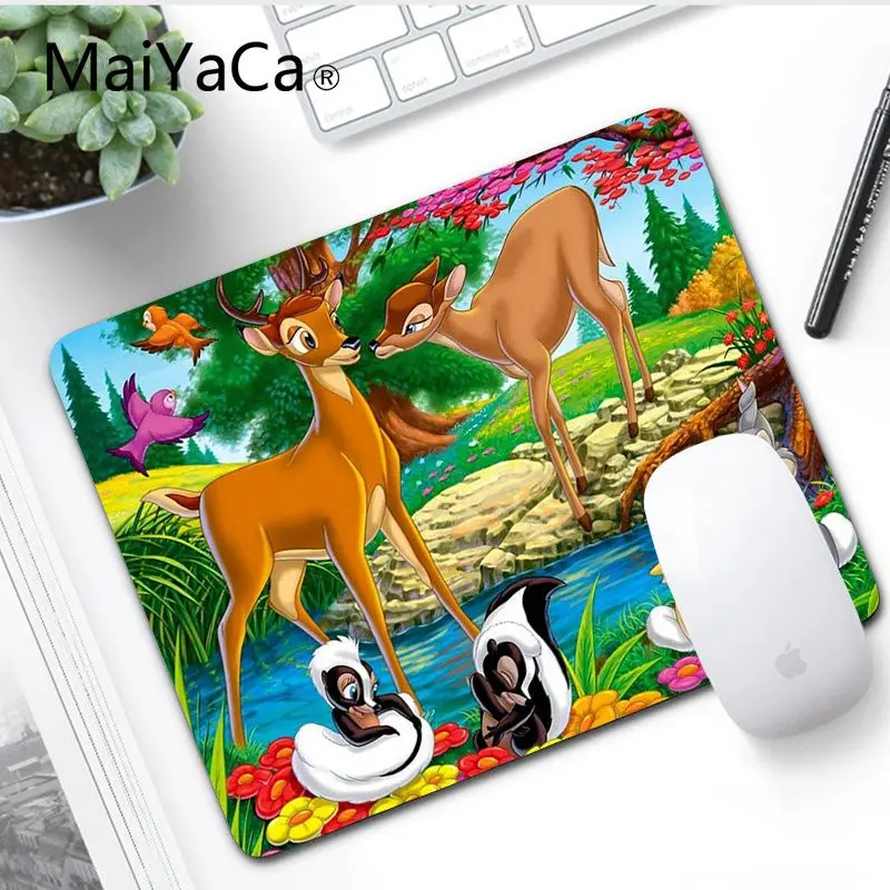 MaiYaCa ваши собственные коврики Bambi прочный резиновый коврик для мыши подставка для ноутбука игровой шкафчик мыши коврик для мыши игровой коврик для мыши - Цвет: No LockEdge 20x25cm