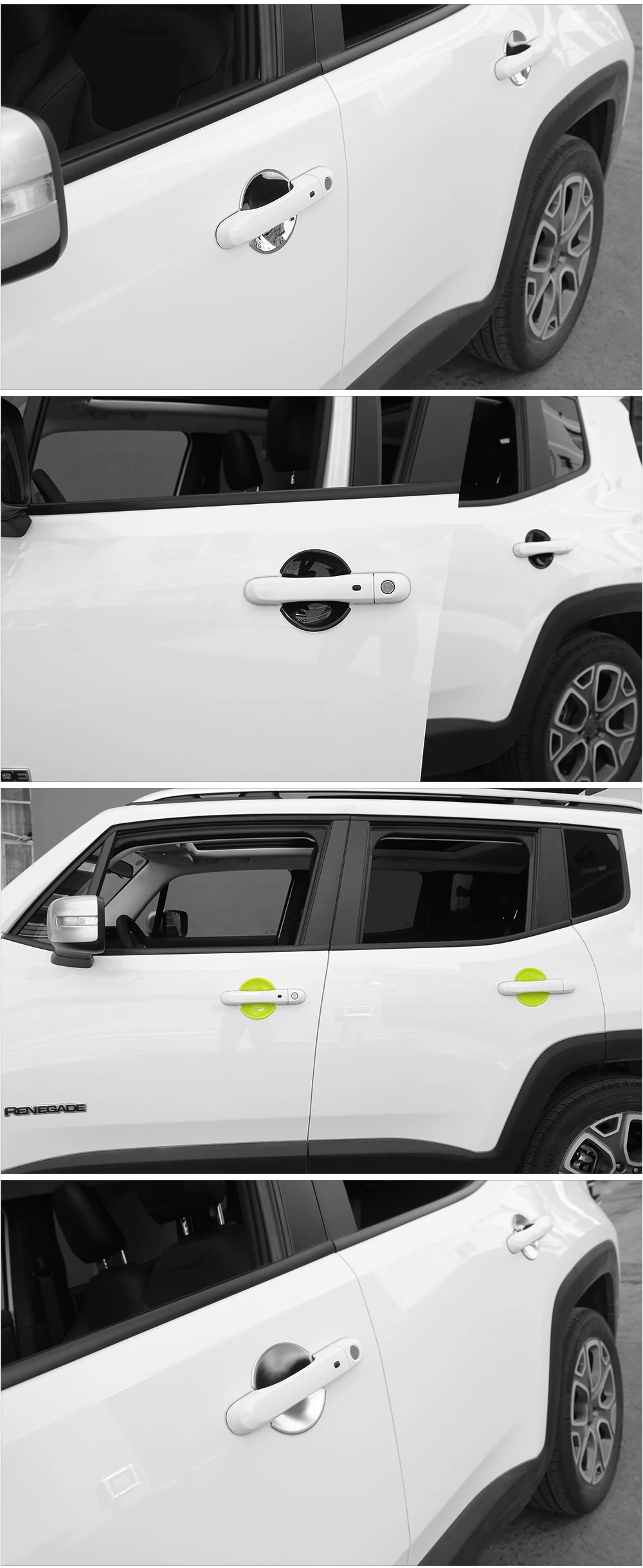 MOPAI ABS Автомобильная дверная ручка, декоративная крышка, накладка, наклейки для Jeep Renegade, внешние аксессуары, автомобильный стиль