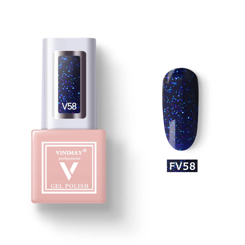 VINIMAY 60 Цветной Гель-лак для ногтей vernis полуперманентный УФ-гель лак-праймер впитывающий Гель-лак для ногтей Полировочный Гель для маникюра - Цвет: FV58