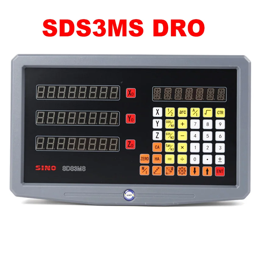 YHSINO SDS3MS Dro 세트 키트 및 3 개 선형 유리 스케일 인코더, 5U TTL 작업 스트로크 길이 100  1000mm, 3 축 디지털 판독