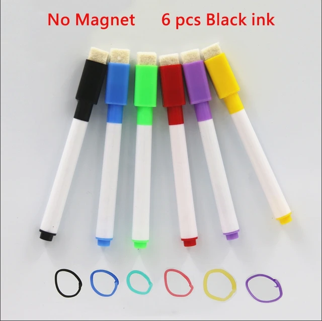 kerne Bemyndige Nat White Board Marker Pen Magnet | Erasable Whiteboard Markers - 6pcs Brand  Magnetic - Aliexpress