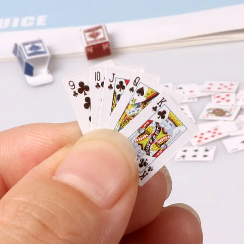 1-Set1-1-6-1-12-Dollhouse-Decor-Accessories-Mini-Poker-Playing-Cards ...