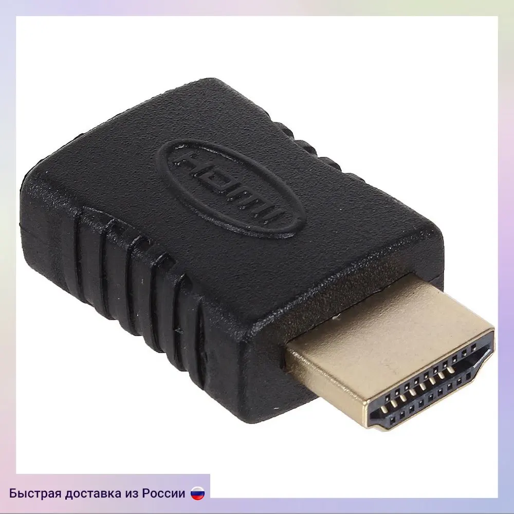 Adapter 3Cott 3c-hdmim-hdmif-ad206gp with HDMI/M to HDMI/F gold-plated connectors Black oldi.ru oldi store video equipment accessories surveillance