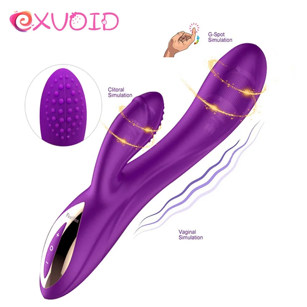EXVOID Clitoris stimulator Adult Products Sex toys for Women Dual Motor Rabbit Vibrator G-Spot Massager Dildo | Красота и здоровье
