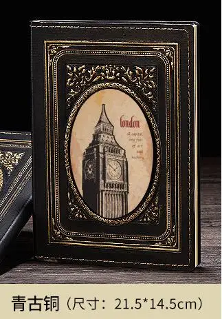 B A5 дневник в твердом переплете Биг-Бен винтажная книга 21,5 см* 14,5 см 100 листов чистая крафт-бумага - Цвет: B