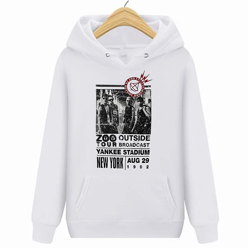 

U2 - Zoo 1992 Outside Tour - Official Men's Grey Hoodies Sweatshirts US IMPORT