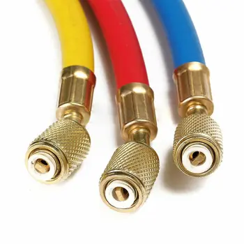 

Set Charging Hoses 600PSI Brass+Plastic Replacement 3Pcs Wear-resistant