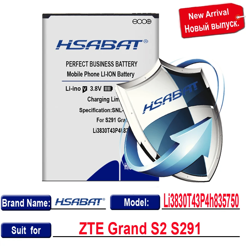 HSABAT 3700 мАч батарея для zte Grand S2 S291 Li3830T43P4h835750