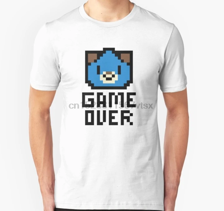Мужская футболка с изображением игры Hyperdimension Neptunia Dogoo Pixel Art унисекс принтом