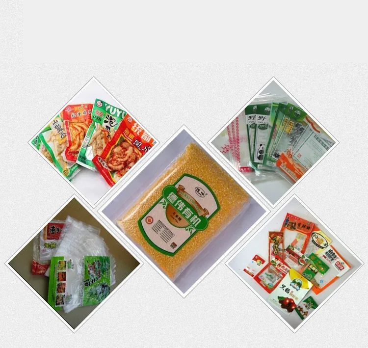100x Пользовательский логотип прозрачный пищевой вакуумный упаковщик мешок для жидкости/напитков риса упаковка мешок