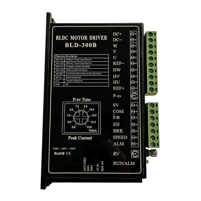 

ELEG-24V 36V48V BLDC Motor Driver 300W 18V-50V DC Brushless DC Motor Driver Controller BLD-300B